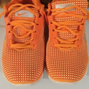 Nike Orange Sneakers Lightweight Breathable Design